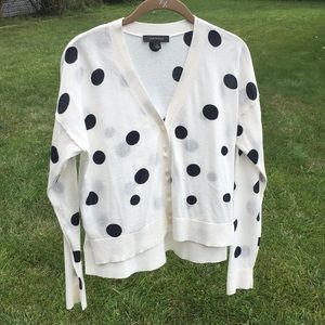 Ann Taylor polka dot cardigan
